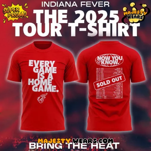 Indiana Fever the 2025 Tour T-shirt