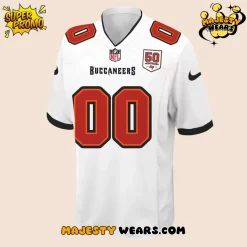 Tampa Bay Buccaneers Celebrate the legacy of 50 Seasons White Football Jersey
