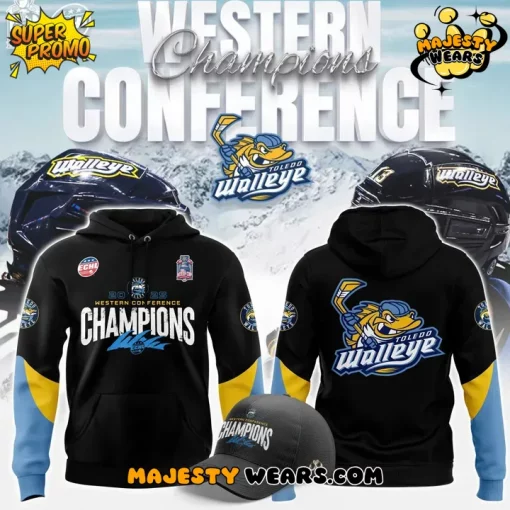 Toledo Walleye 2025 ECHL Western Conference Champions Hoodie