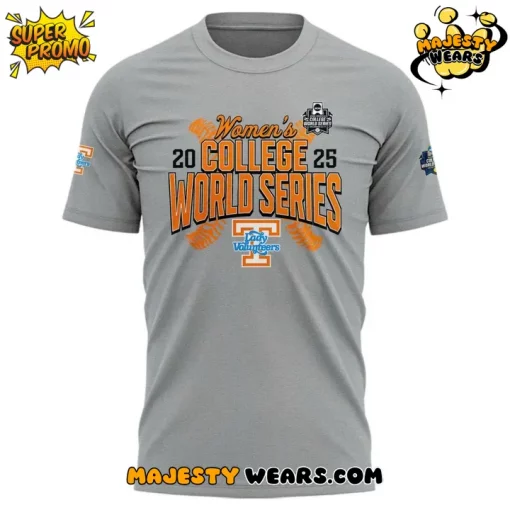 Tennessee Lady Volunteers 2025 Women’s College World Series Cut Off T-shirt