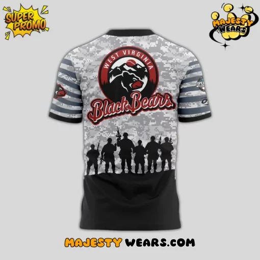 West Virginia Black Bears x Military 2025 T-shirt