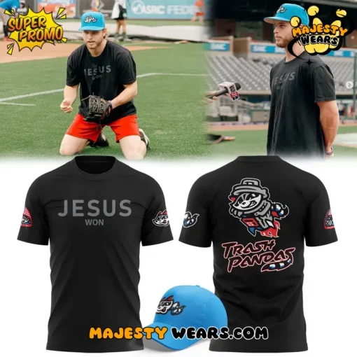 Rocket City Trash Pandas x Jesus Won 2025 T-Shirt