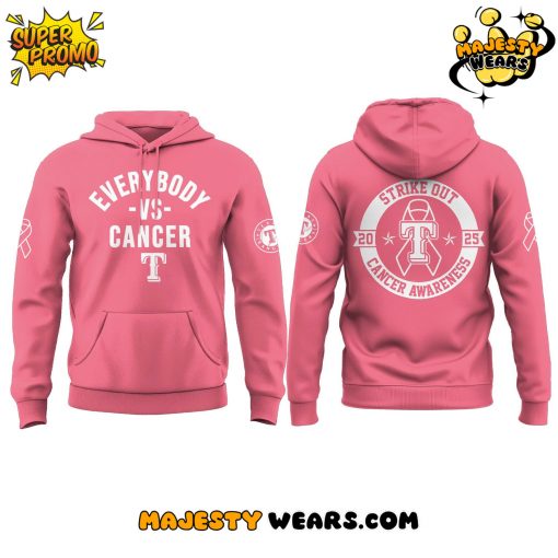 Texas Rangers Everybody & Cancer Awareness Day Hoodie