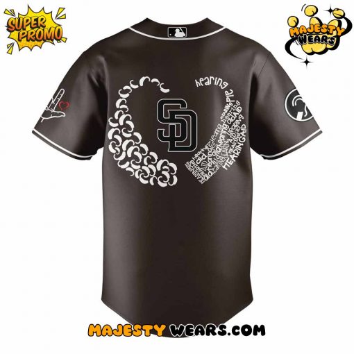 San Diego Padres Deaf and Hard of Hearing Awareness Day Special Baseball Jersey