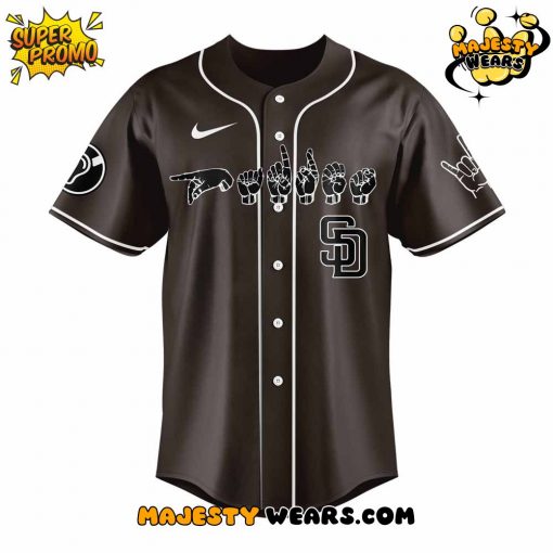San Diego Padres Deaf and Hard of Hearing Awareness Day Special Baseball Jersey