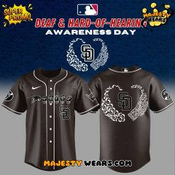 San Diego Padres Deaf and Hard of Hearing Awareness Day Special Baseball Jersey