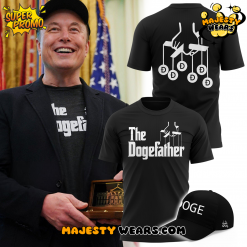 Elon Musk The Dogefather Black 2025 T-shirt