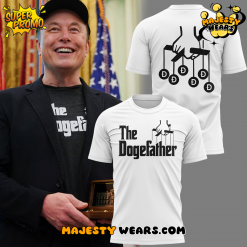 Elon Musk The Dogefather Black 2025 T-shirt