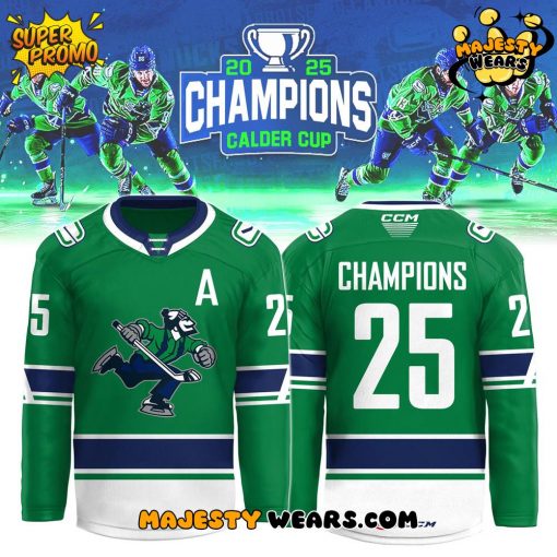 Abbotsford Canucks 2025 CCM AHL Champions Hockey Jersey