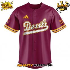 Arizona State Sun Devils x Draft Combine 2025 Red Baseball Jersey