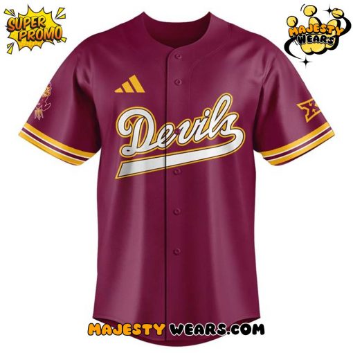 Arizona State Sun Devils x Draft Combine 2025 Red Baseball Jersey
