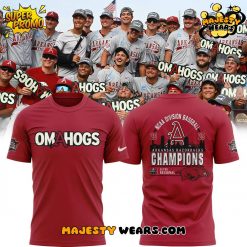 Arkansas Razorback OMAHOGS 2025 Super Regionals Champions T-shirt