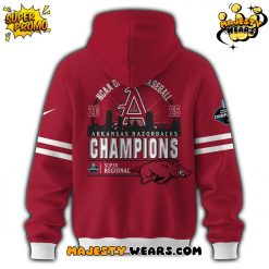 Arkansas Razorbacks 2025 Super Regionals Champions Hoodie