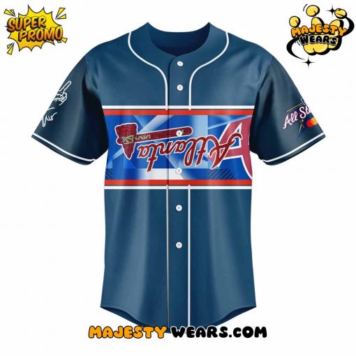Atlanta Braves Peace up ATown Down Baseball Jersey