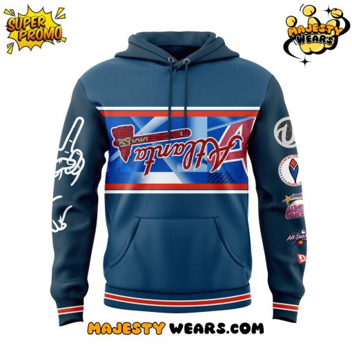 Atlanta Braves Peace up A-Town Down Hoodie