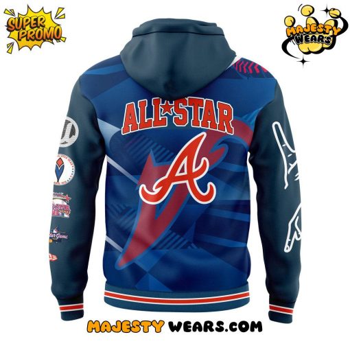 Atlanta Braves Peace up A-Town Down Hoodie