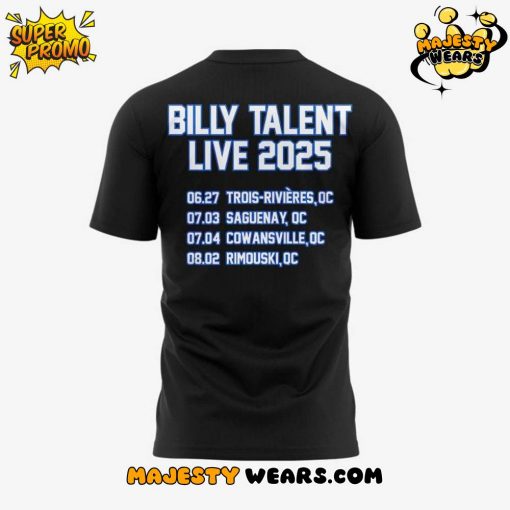Billy Talent In Quebec Canada Tour 2025 Limited Edition Tee