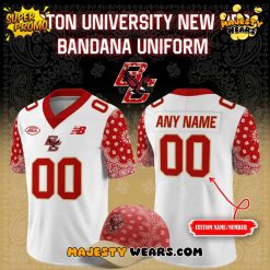 Boston College Eagles Red Bandana Uniform Football Jersey