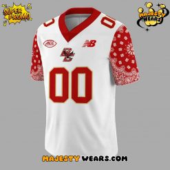 Boston College Eagles Red Bandana Uniform Football Jersey