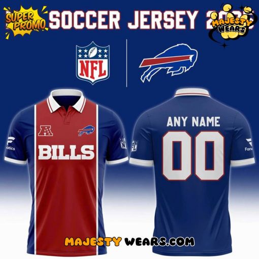 Buffalo Bills NFL 2025 “Football x Football” Polo Shirt