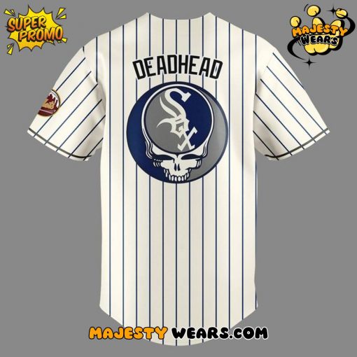 Chicago White Sox x Grateful Dead Tribute Night Stripes Baseball Jersey