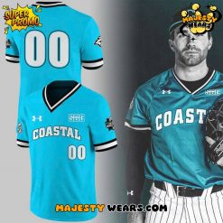 Coastal Carolina 2025 Custom Number Teal Football Jersey