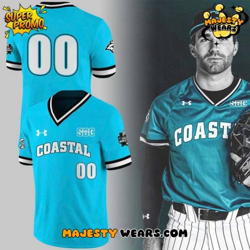 Coastal Carolina 2025 Custom Number Teal Football Jersey