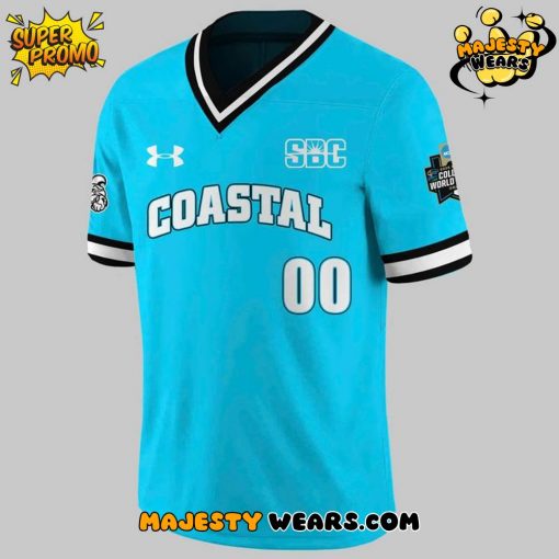 Coastal Carolina 2025 Custom Number Teal Football Jersey