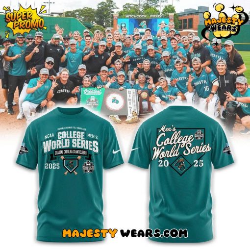 Coastal Carolina Chanticleers 2025 NCAA Baseball Men’s College World Series T-shirt