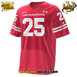 DC Defenders 2025 United Football League Special Red Football Jersey