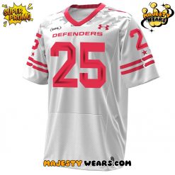 DC Defenders 2025 United Football League Special White Football Jersey