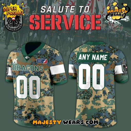 Danube Dragons Salute to Service 2025 Limited Edition Football Jersey