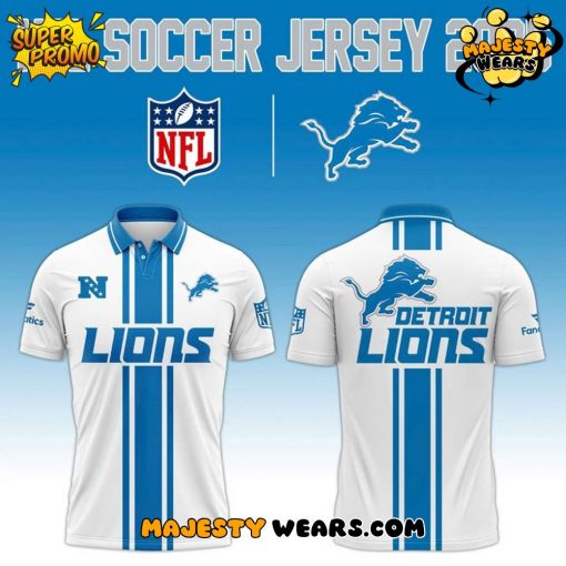 Detroit Lions NFL 2025 “Football x Football” Polo Shirt