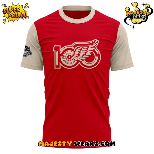 Detroit Red Wings 100 Years Of Hockey Limited Edition Red T-Shirt