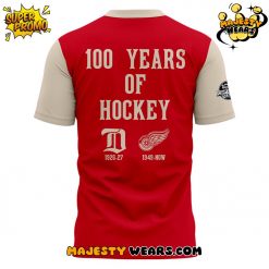 Detroit Red Wings 100 Years Of Hockey Limited Edition Red TShirt