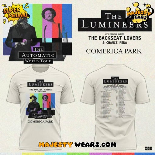 Detroit Tigers x The Lumineers Automatic World Tour T-shirt
