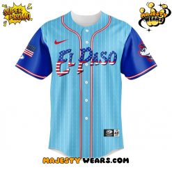 El Paso Chihuahuas Independence Day Special Edition Baseball Jersey