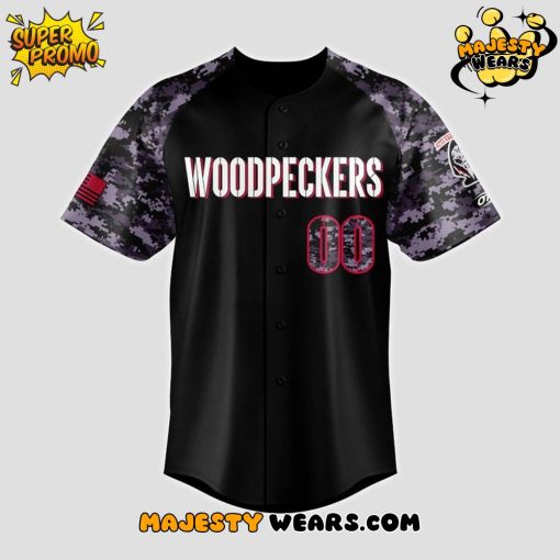 Fayetteville Woodpeckers Black Ops is Black Jersey