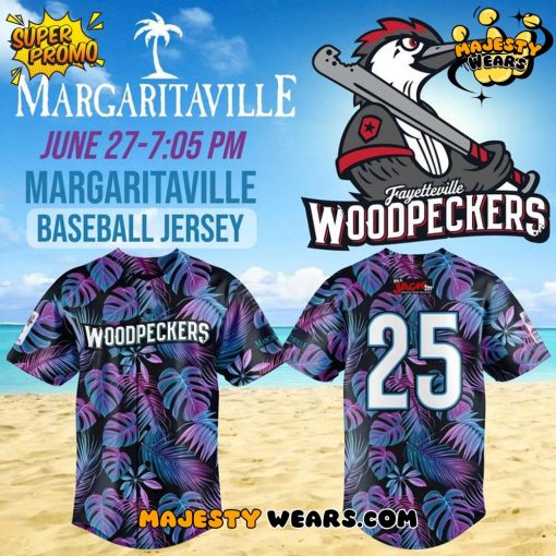 Fayetteville Woodpeckers x 2025 Margaritaville Night Jersey