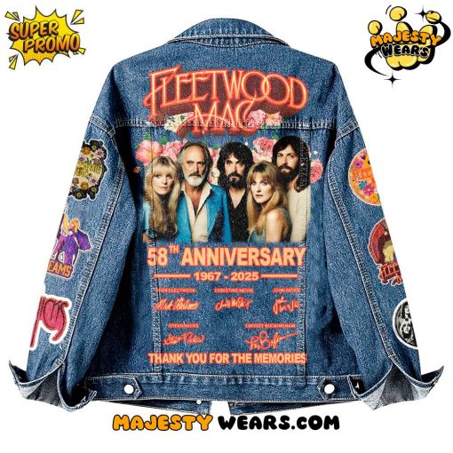 Fleetwood Mac “58TH ANNIVERSARY” 1967 – 2025 Denim Jacket
