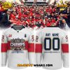Florida Panthers 2025 Stanley Cup Champions Custom Red Hockey Jersey