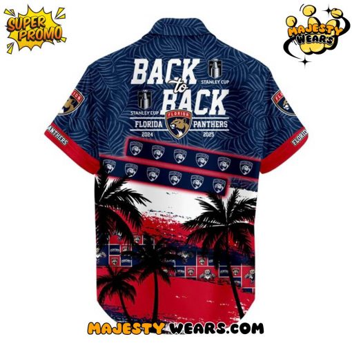 Florida Panthers Back To Back 2025 Stanley Cup Champions Hawaiian Shirt