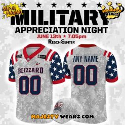 Green Bay Blizzard x 2025 Military Night Football Jersey