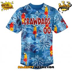 Hickory Crawdads Margaritaville Night Personalized Baseball Jersey