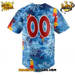 Hickory Crawdads Margaritaville Night Personalized Baseball Jersey