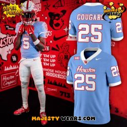 Houston Cougars 2025 Football Jersey – Blue