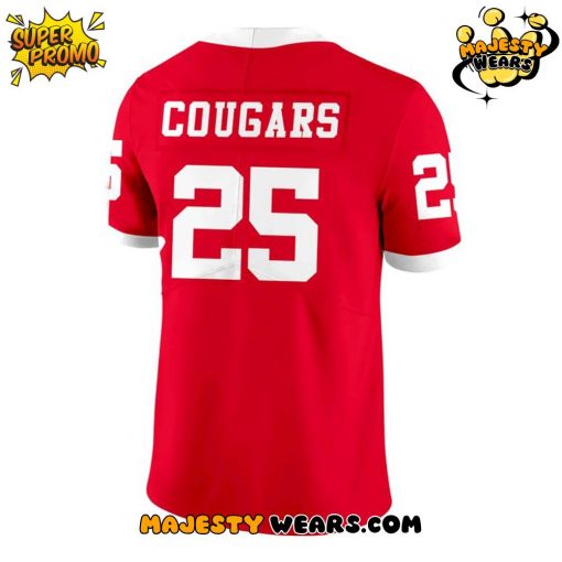 Houston Cougars 2025 Football Jersey – Red