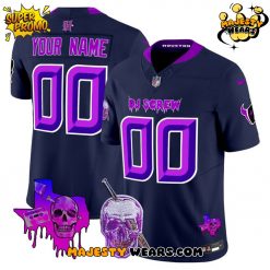 Houston Texans DJ Screw Vapor Limited Custom Football Jersey