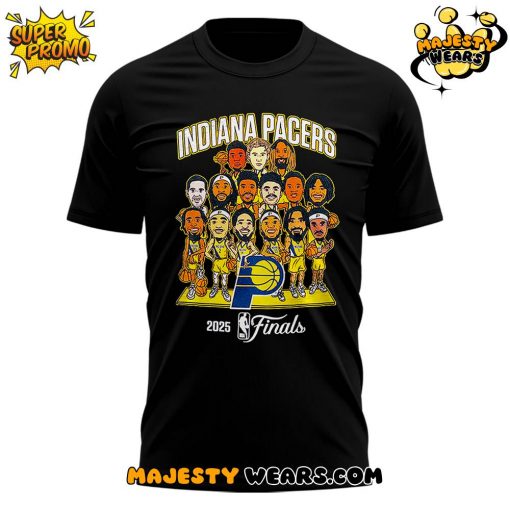 Indiana Pacers 2025 NBA Finals Teamin Black by Pacers Team Store T-shirt