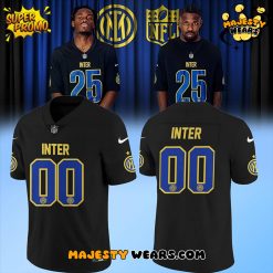 Inter Milan 2025 Soccer x NFL Game Football Jersey